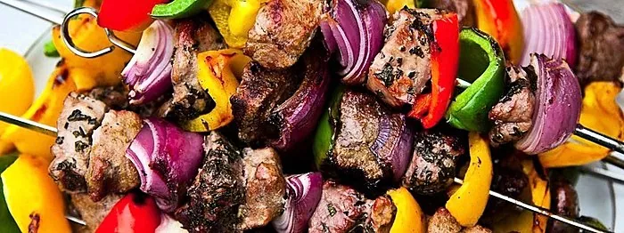 Kebab de légumes végétarien
