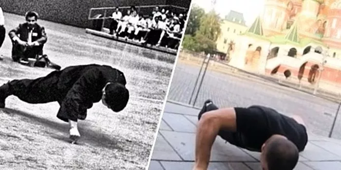 Armensk Bruce Lee. Hvor mange gange skubbede verdensmesteren i træning op?