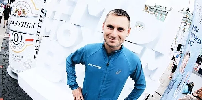 Misha Bykov: pelari maraton St. Petersburg khas