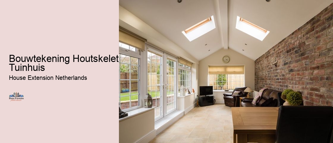 Bouwtekening Houtskelet Tuinhuis