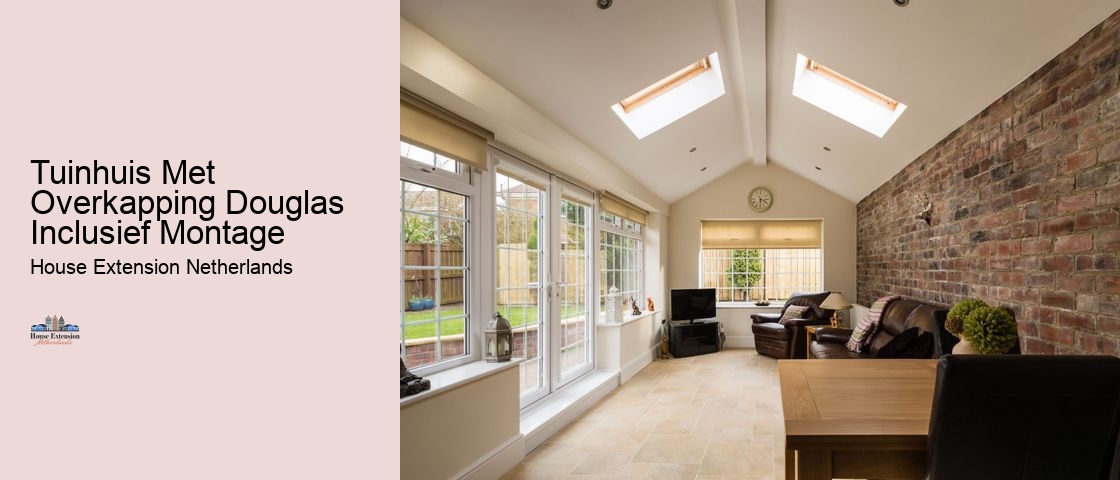 Tuinhuis Met Overkapping Douglas Inclusief Montage