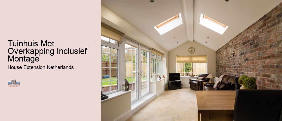 Tuinhuis Met Overkapping Inclusief Montage