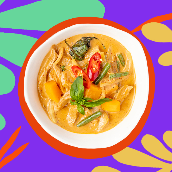 The art of the red curry. The mild heat from our secret curry paste is perfectly offset by tender sq...