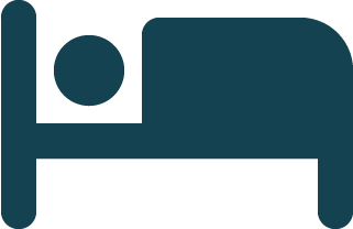 Icon depicting a bed