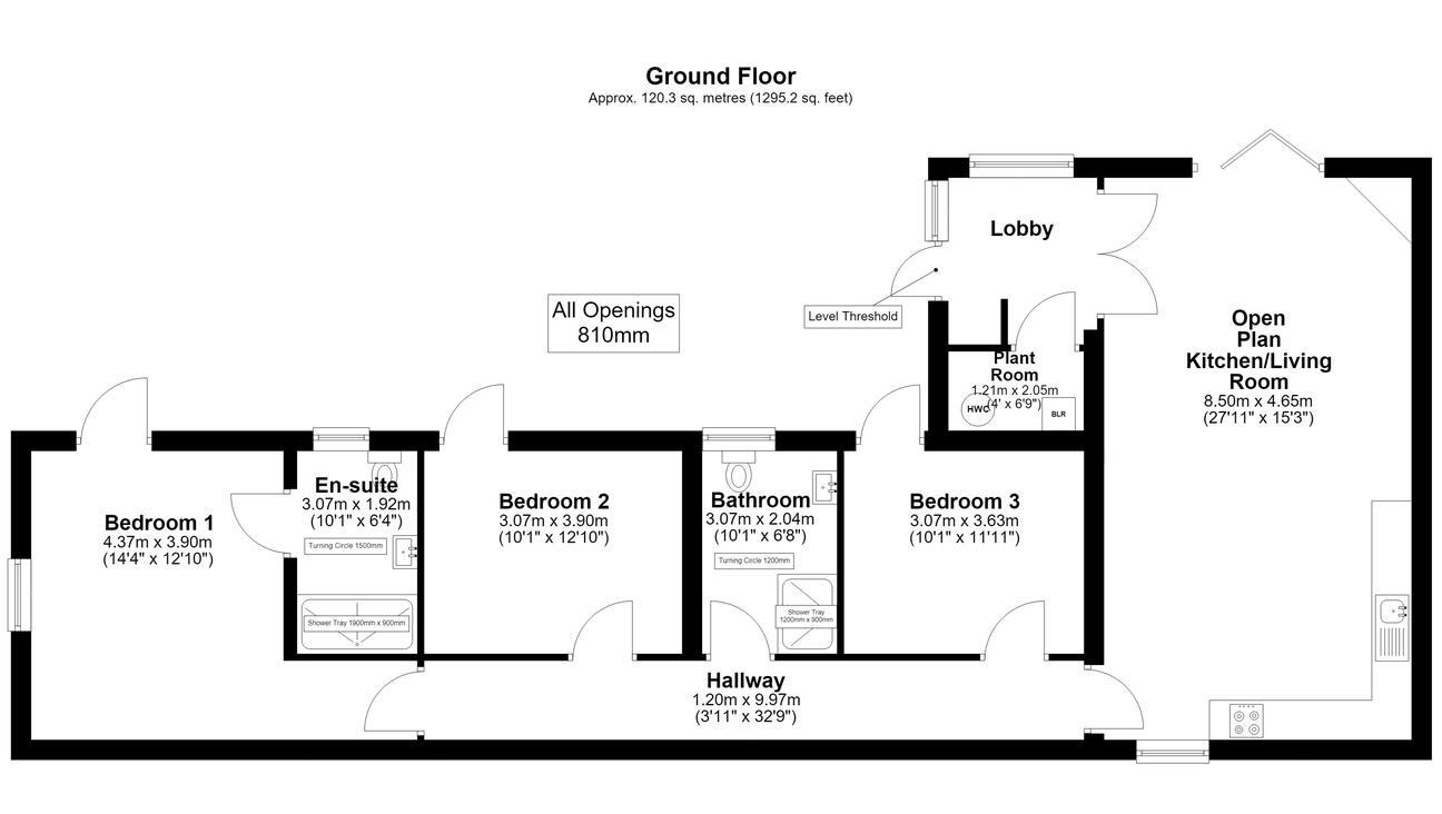 

                                        Floor plan of The Stables