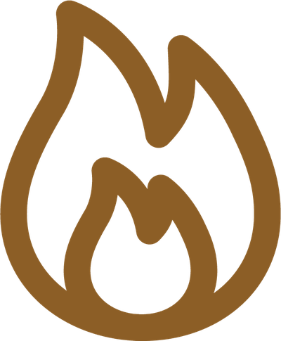 icon depicting log burners
