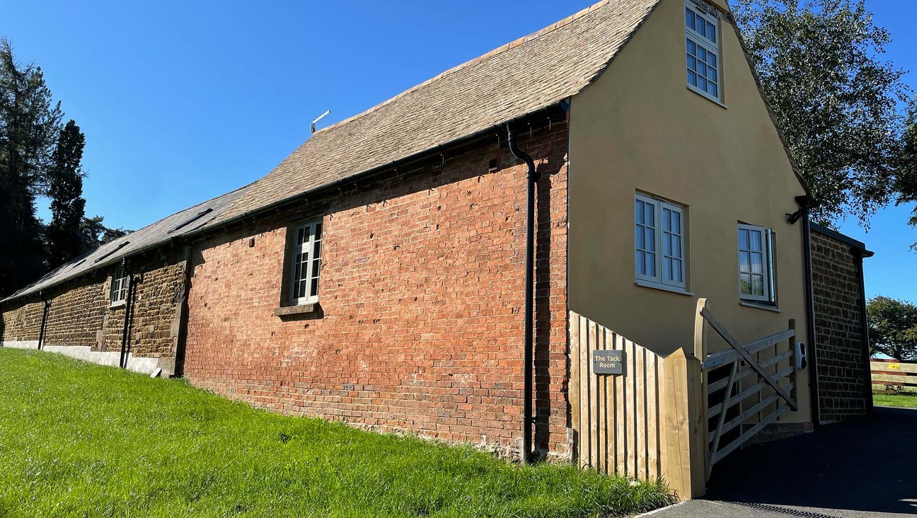 

                                        exterior of the tack room