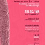 Cartaz do VI Congresso da Associação Regional para a América Latina e as Caraíbas da Sociedade Internacional de Musicologia