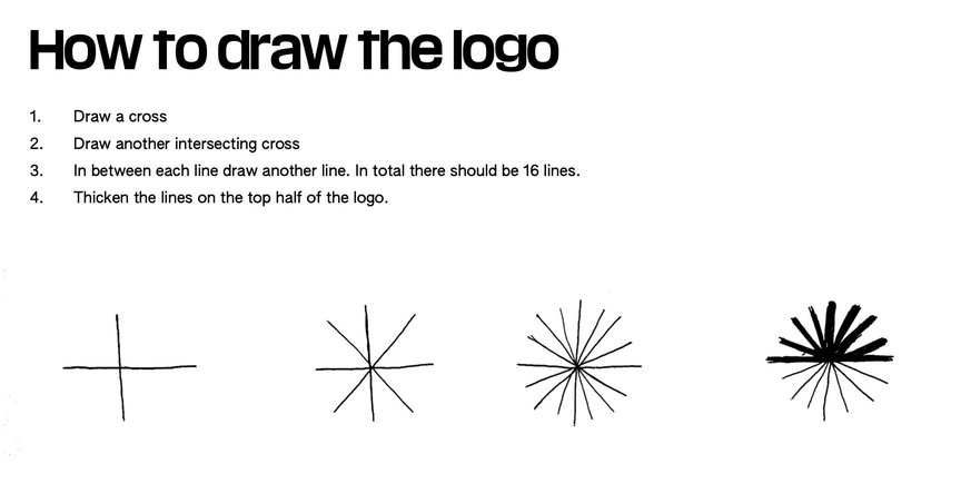 Simple instructions on how to draw the Green New Deal rising dandelion logo