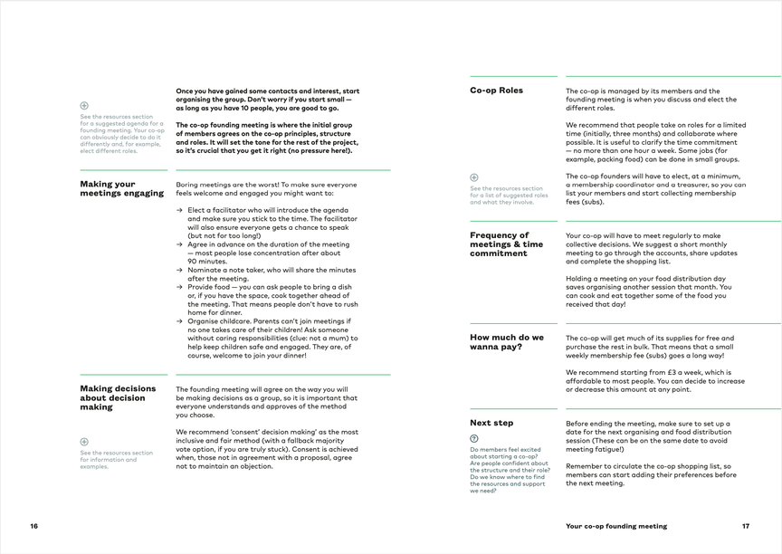 Screenshots of the PDF handbook.