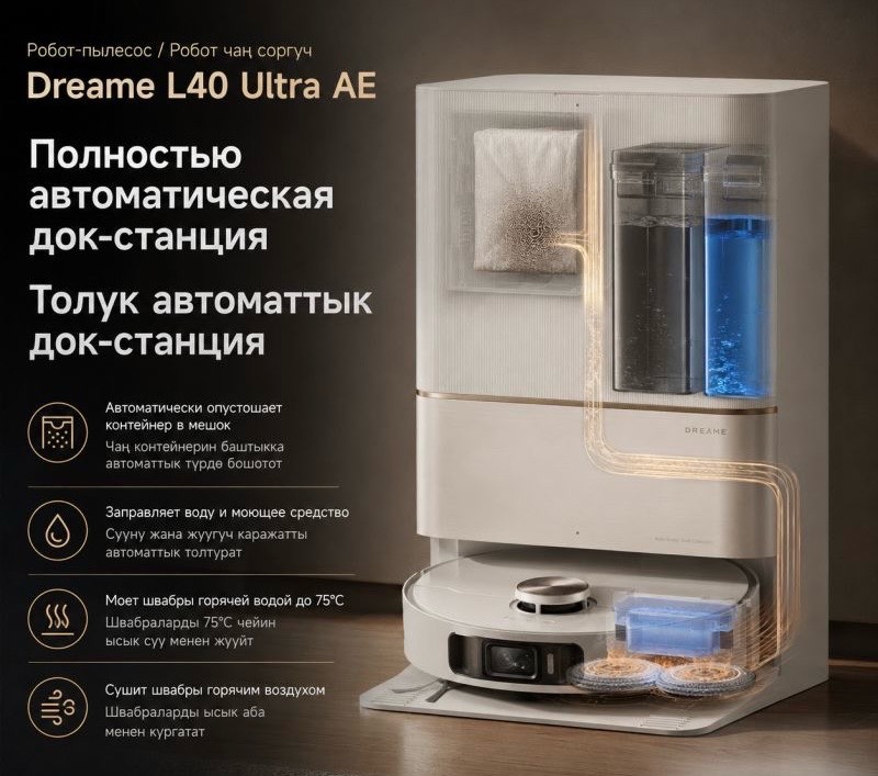 Робот-пылесос Dreame L40 Ultra AE - изображение 7