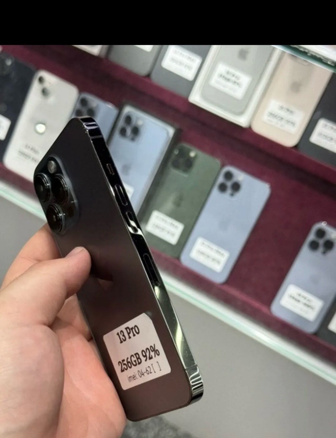 IPhone 13 Pro, Б/у, 256 ГБ, Графит, Защитное стекло, Чехол, Кабель, В рассрочку, 92 % - изображение 3