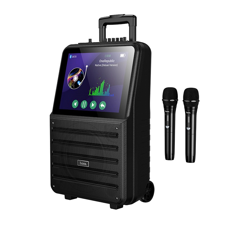 HOCO DS70 — мощная Bluetooth колонка с экраном и караоке - изображение 2