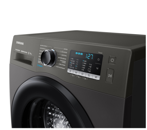 Стиральная машина SAMSUNG WW80AKAS22AXLT 8кг Black/Black - изображение 5