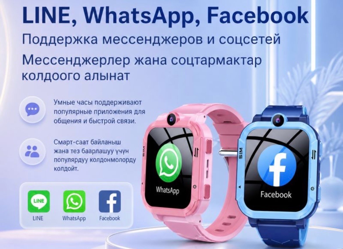 Детские Android смарт часы-телефон Smart Watch X700 с GPS, Sim картой и поддержкой 4G видеозвонков - изображение 4
