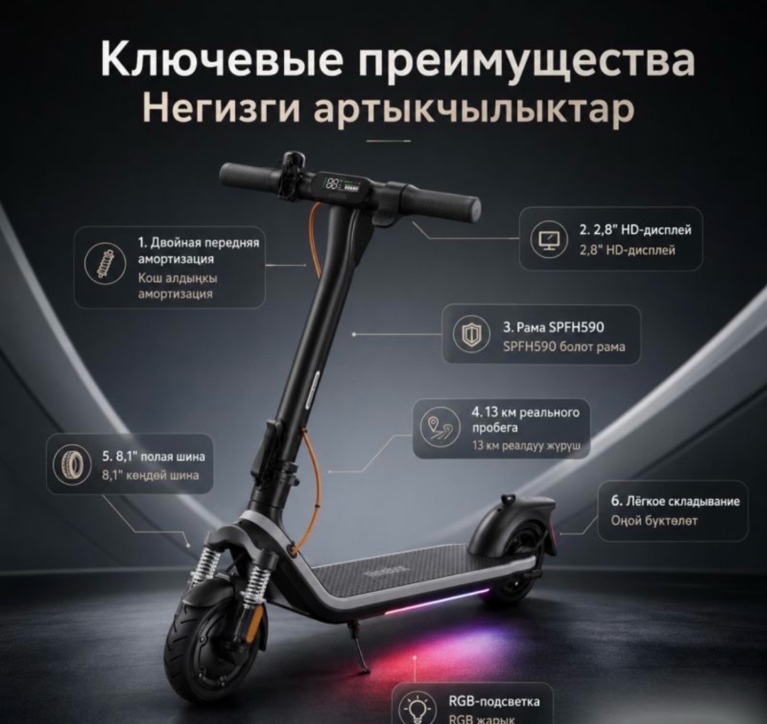 Электросамокат Ninebot E2 Plus - изображение 2