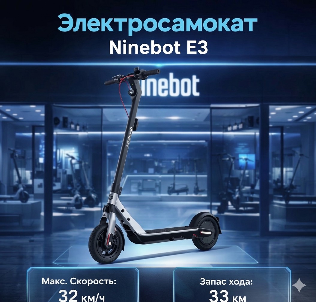 Электросамокат Ninebot E3