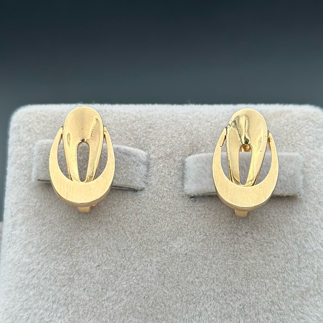Серьги италия алтын 585, 3,17гр