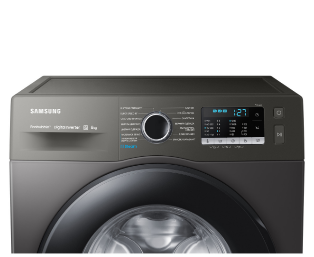 Стиральная машина SAMSUNG WW80AKAS22AXLT 8кг Black/Black - изображение 4