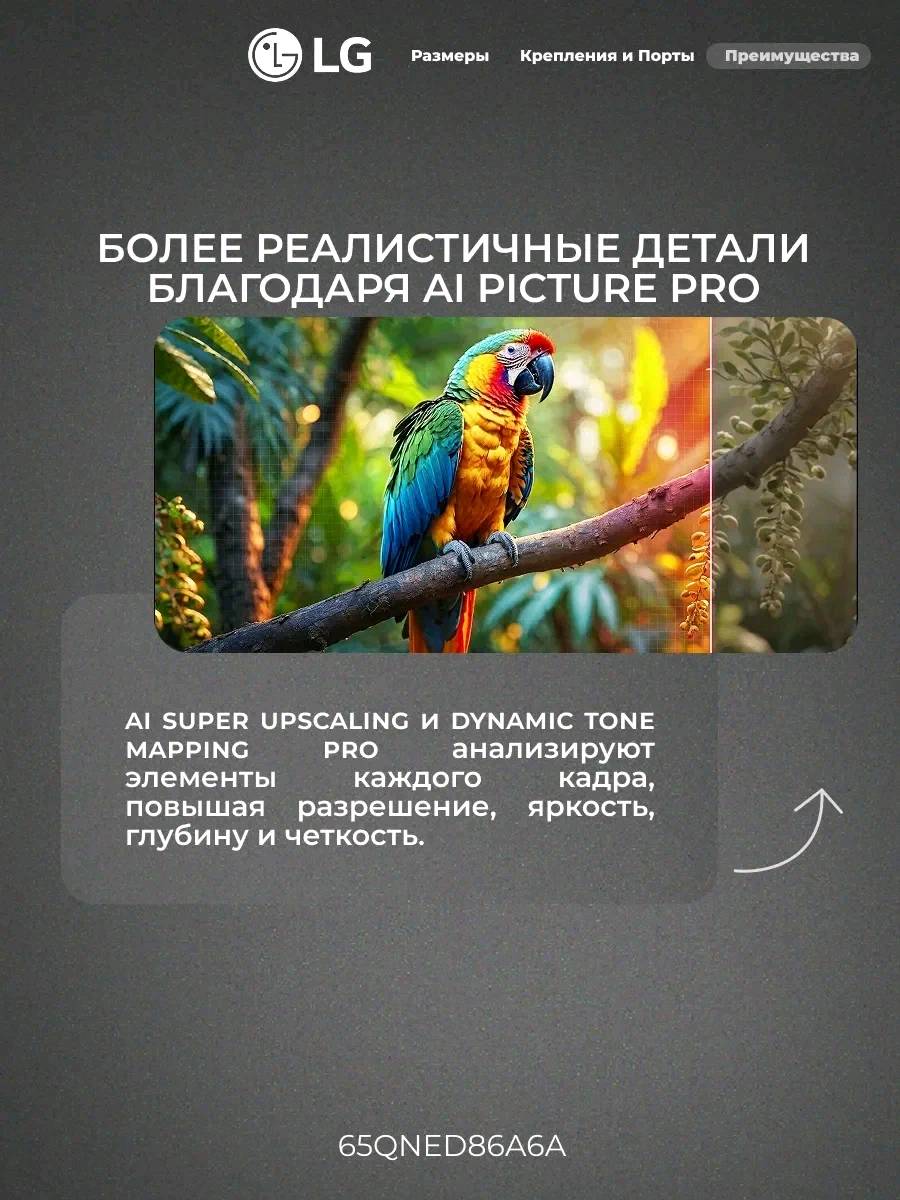 QNED телевизор LG 65QNED86A6A - изображение 4