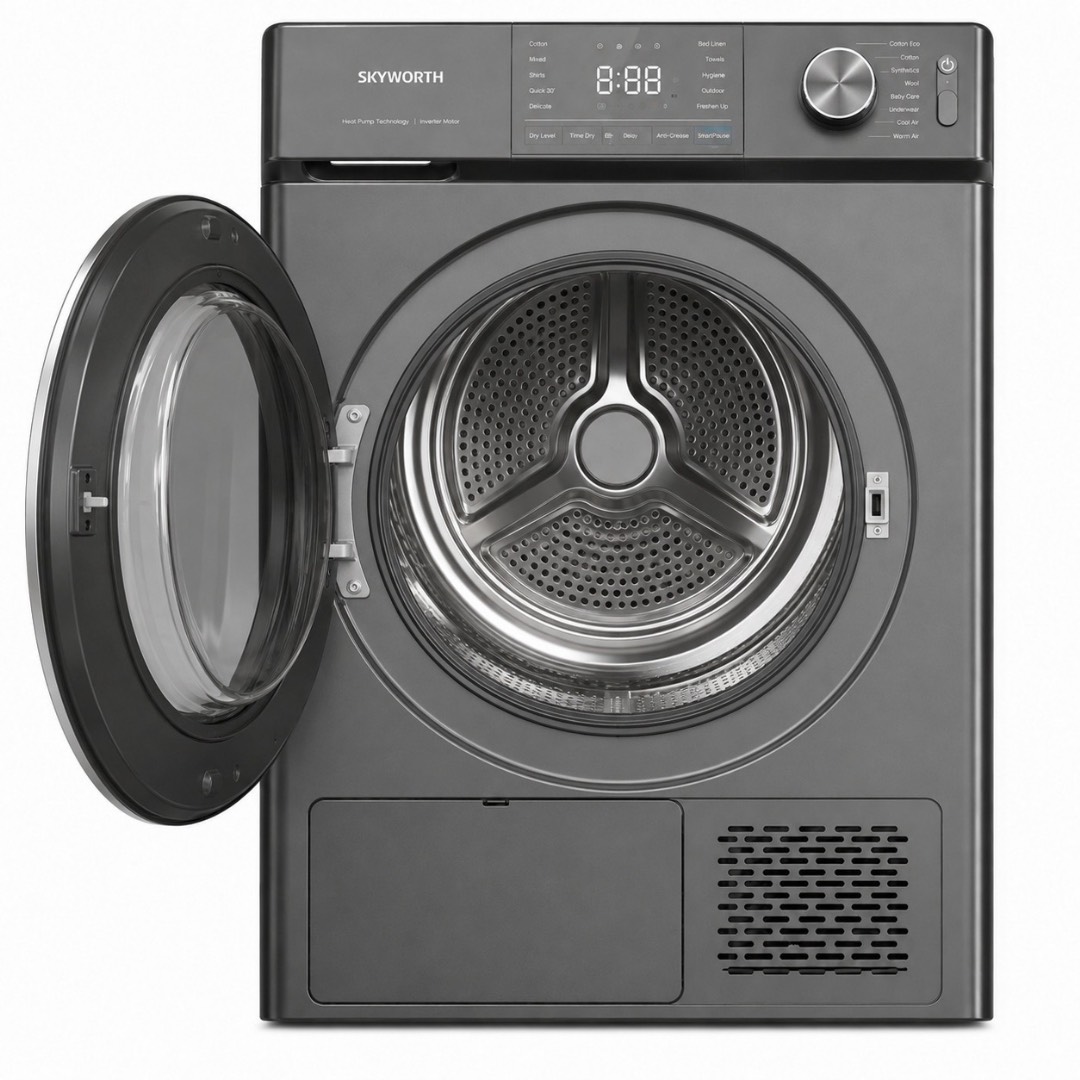 Сушильная машина SKYWORTH HB8053BKE-S (8кг/сер) - изображение 2