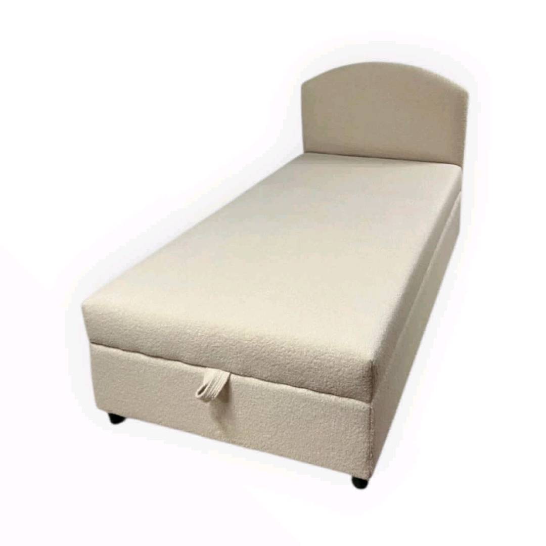 Односпальная кровать с языком для хранения вещей. Матрас ортопедический. - изображение 3