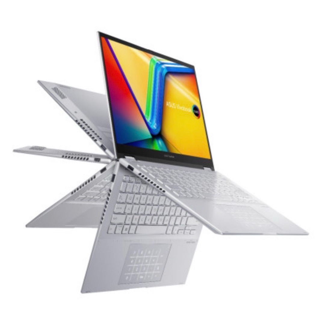 Asus Vivobook S14 Flip TP3402VA-LZ669W, Intel Core i5-13420H (up to 4.60 GHz), 16GB ‎DDR4 SDRAM, 512GB SSD, 14" WUXGA 1920x1200 X360 Touch Screen, Intel UHD Graphics, Windows 11 pro, Cool Silver, RUS\ENG\ARB - изображение 2