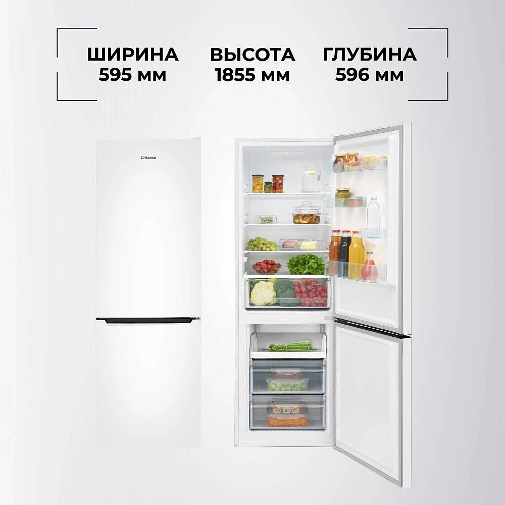 Холодильник Hansa FR185L322W1 белый - изображение 2