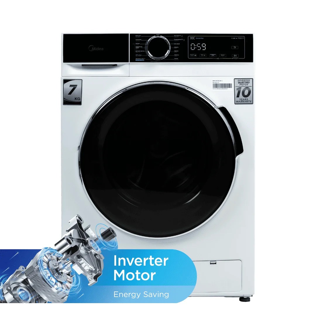 🧺 Стиральная машина Midea MFA01W70B/W-C AVANT Series — современный дизайн и максимальный комфорт в каждой стирке! - изображение 4