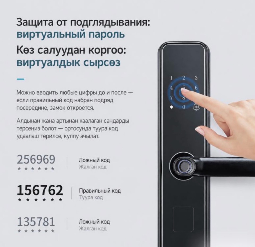 Электронный дверной замок с отпечатком пальца Lock X3 - изображение 3