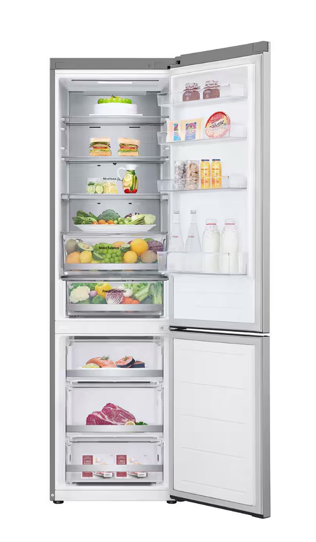 Холодильник LG B509FNPW 422 л DoorCooling+ с нижней морозильной камерой, Гигиенический фильтр, - изображение 5