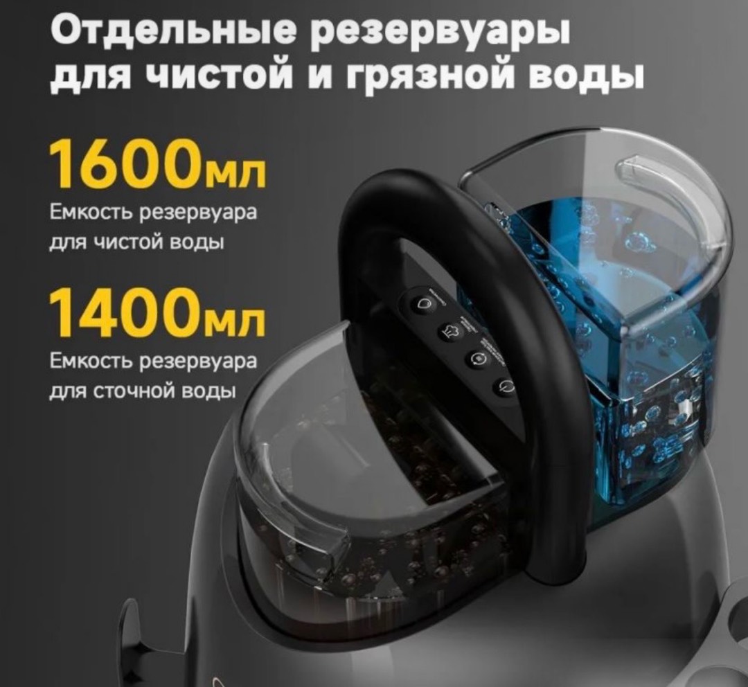 Моющий пылесос для мебели, ковров Xiaomi Deerma Suction Vacuum Cleaner BY200 - изображение 13