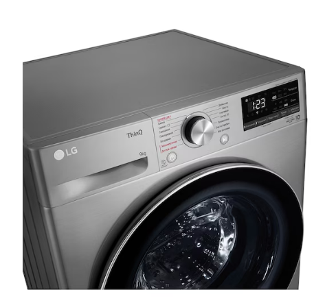 Стиральная машина LG F4V5VS2S 9кг Dark Gray/Black Glass - изображение 5