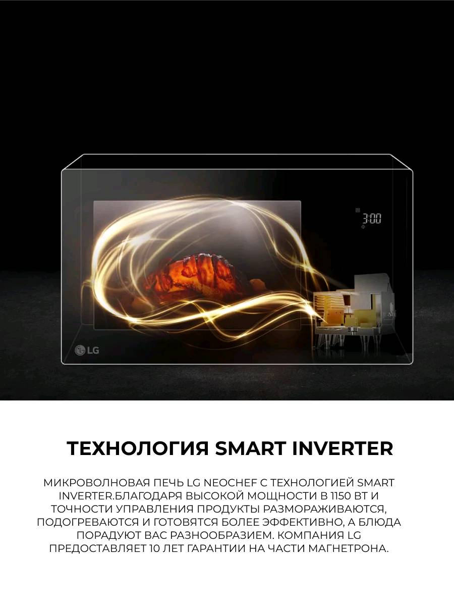 Микроволновая печь LG NeoChef MW23W35GIB - изображение 4