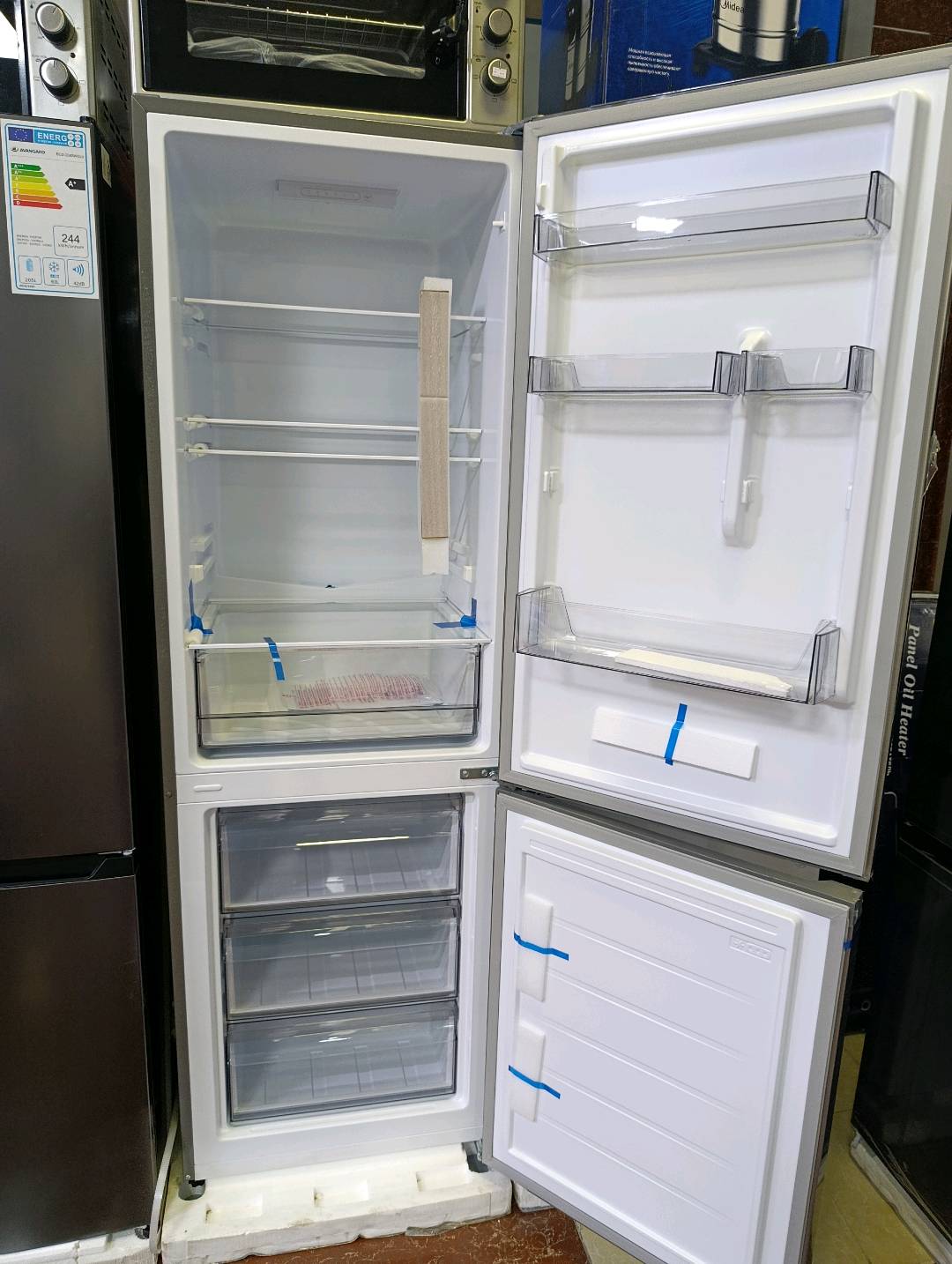 Холодильник AVEST 331S серый белый цвет - изображение 2