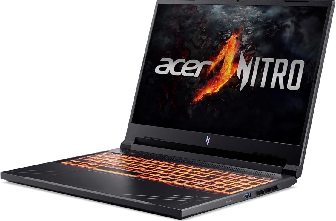 Acer Nitro V 16 AI WUXGA (1920 x 1200) IPS 180Hz Gaming Laptop AI PC, AMD Ryzen 5 240 Processor, NVIDIA® GeForce RTX™ 5050 8GB GDDR7 VRAM, 16GB RAM, 512GB SSD, Obsidian Black - изображение 2