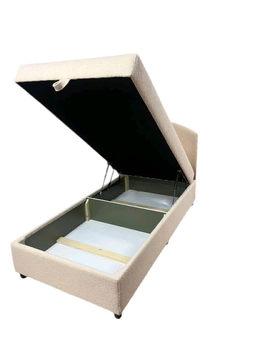 Односпальная кровать с языком для хранения вещей. Матрас ортопедический. - изображение 4