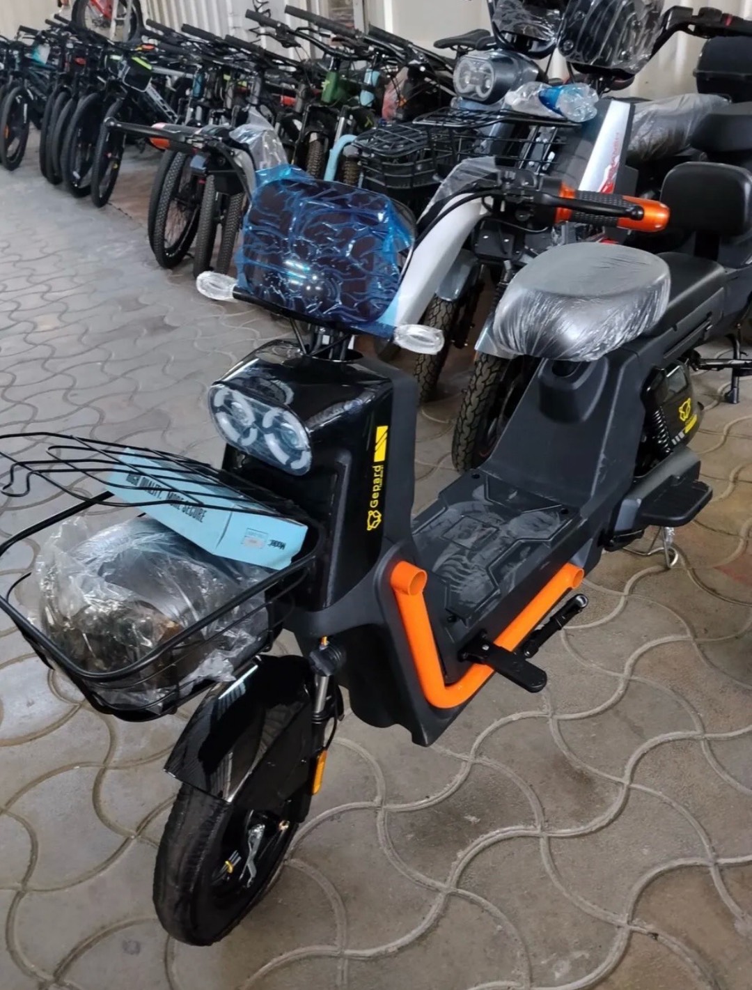 🛵Электрический скутер (городской мопед) с багажной корзиной - - изображение 2