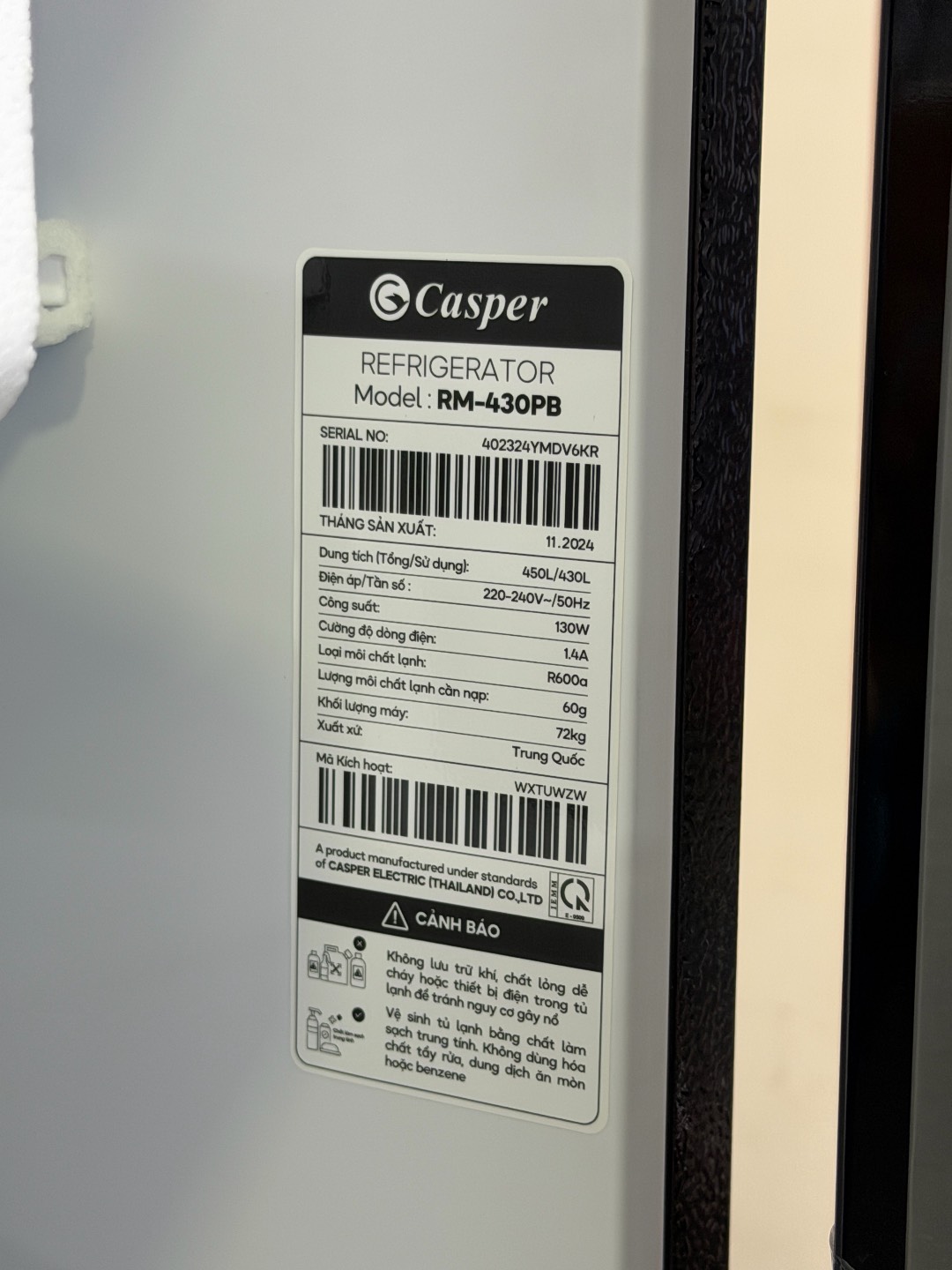 4 - ДВЕРНЫЙ Холодильник CASPER 430 LITR🥶💠🔥 - изображение 3