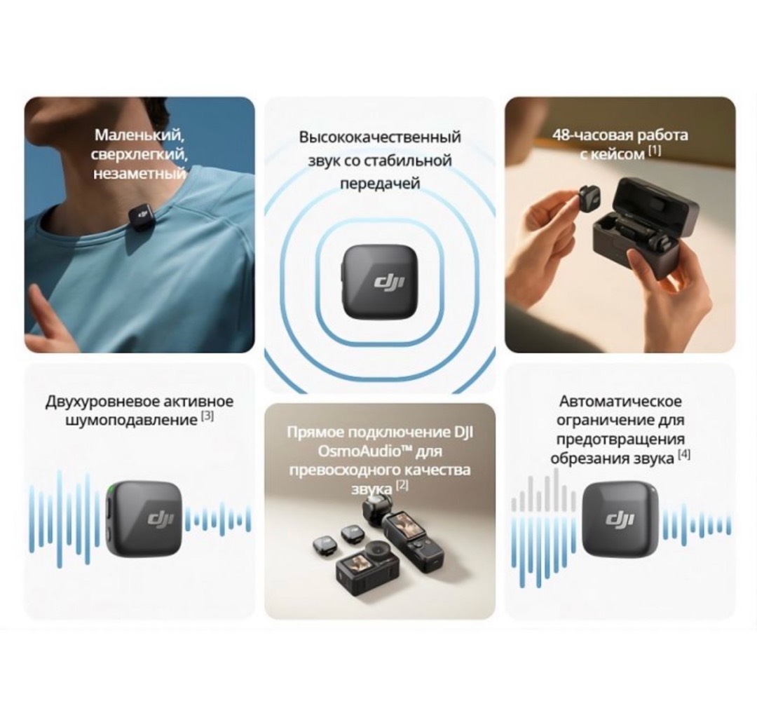 Беспроводной микрофон DJI Mic Mini Mobile Version - изображение 5