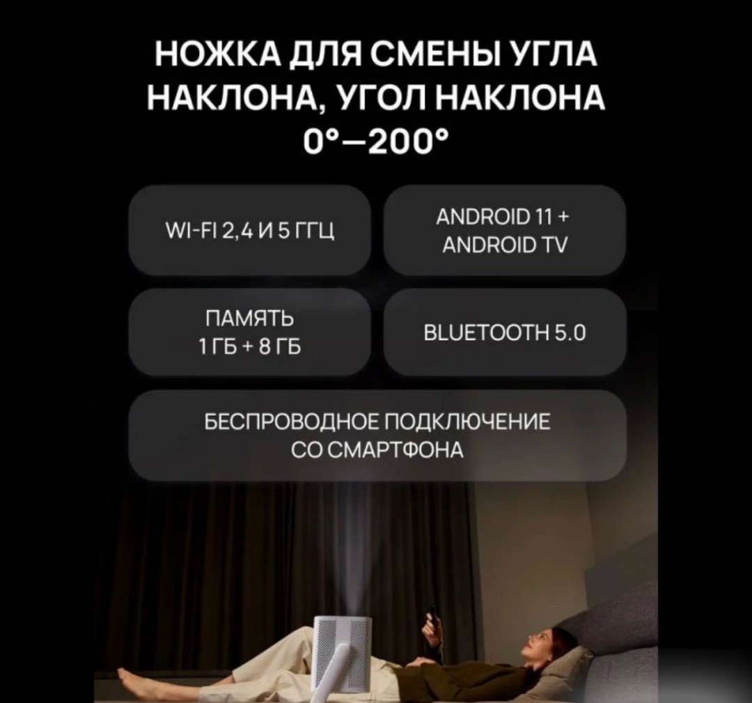 Проектор Xiaomi Wanbo Vali 1 Global - изображение 3