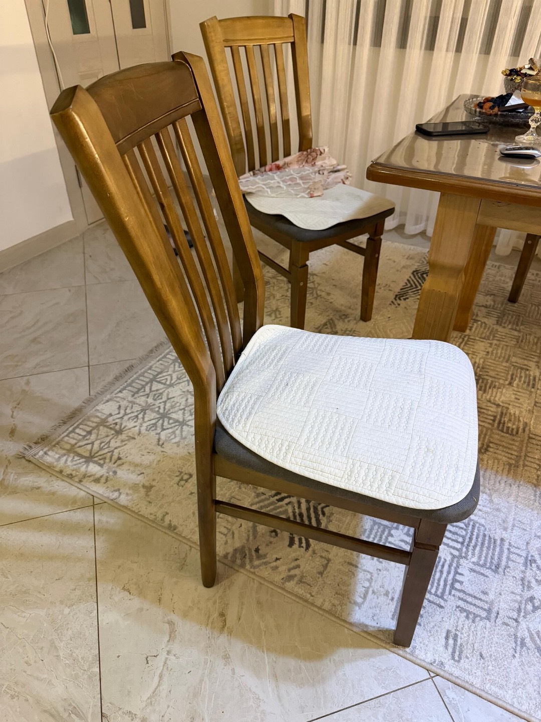 Кухонный 1 стол 6 стульями КАРАГАЧ - изображение 4