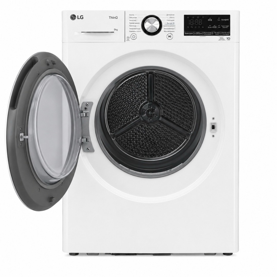 Сушильная машина LG DC90V9V9WN (9кг/бел)+полка - изображение 2