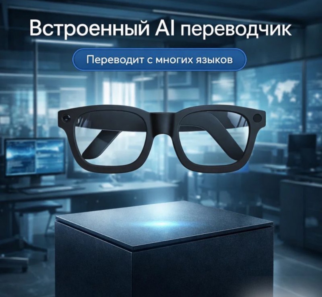 Умные Очки с ИИ и электронным затемнением стекол Smart Glasses E02C - изображение 3