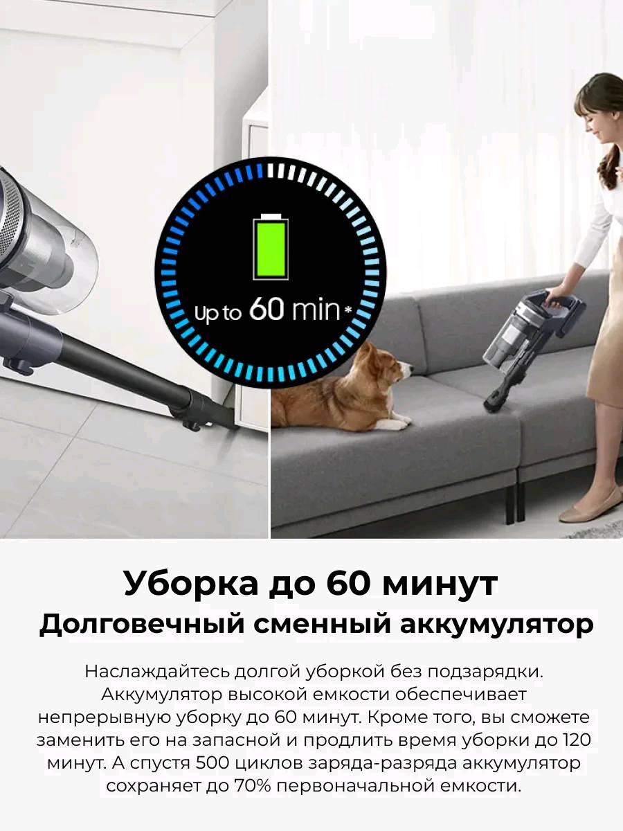 Вертикальный пылесос Samsung Jet™ 75 VS20B75ADR5/EV - изображение 9