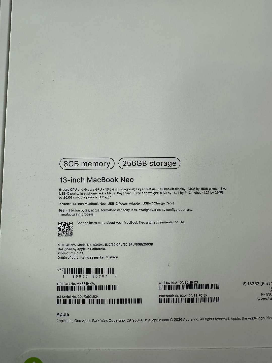 MacBook Neo 256GB 2026 - изображение 5