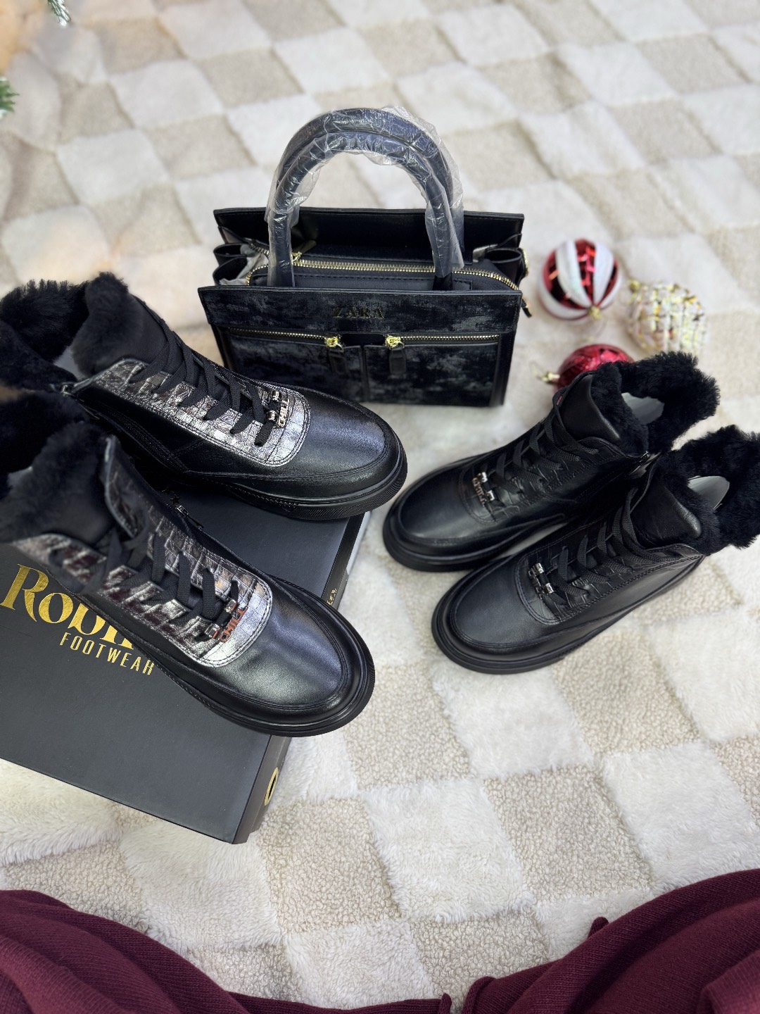 Зимние ботинки из натуральной кожи - изображение 3