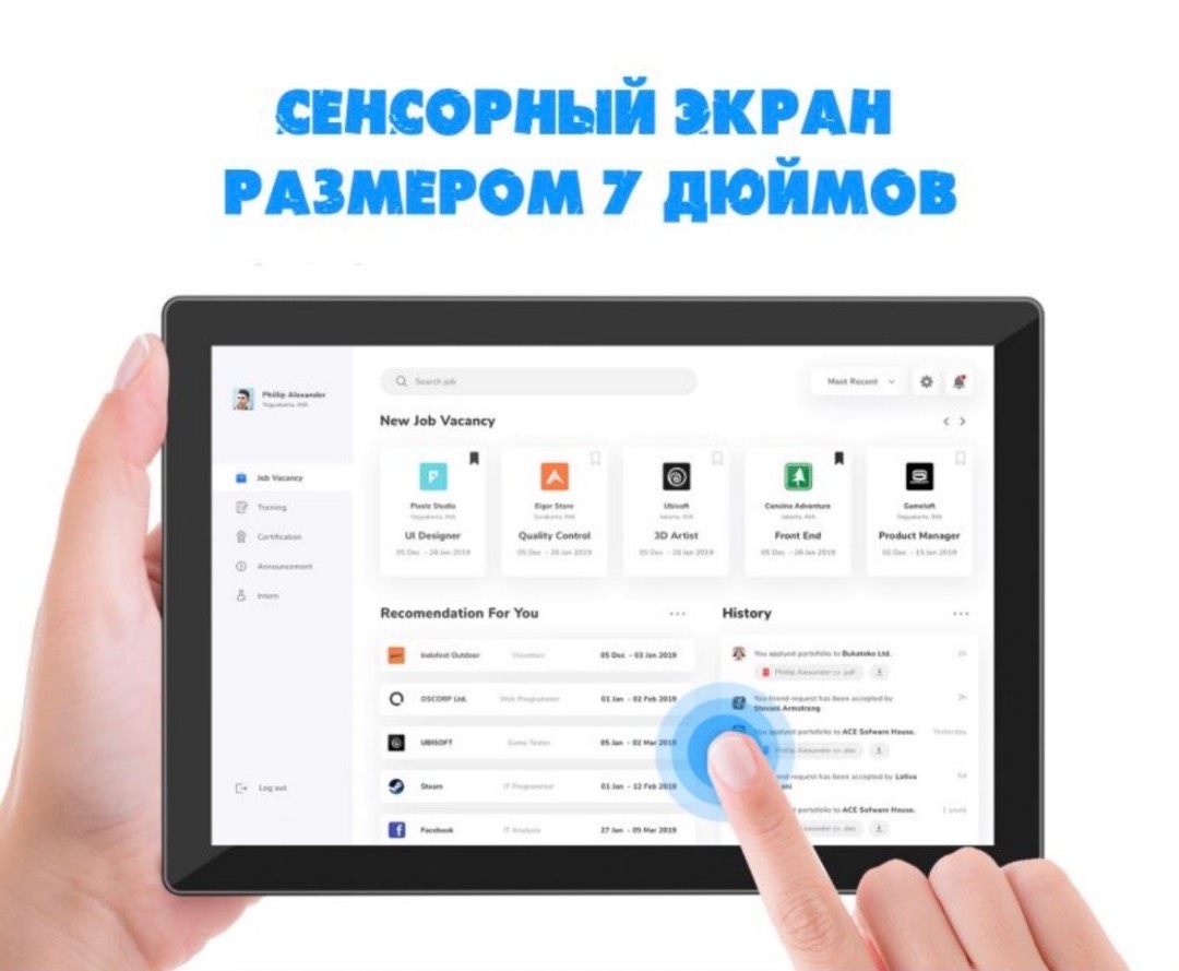Мини ПК F9B PRO Intel N95,экран 7 дюймов (16+512GB) - изображение 5