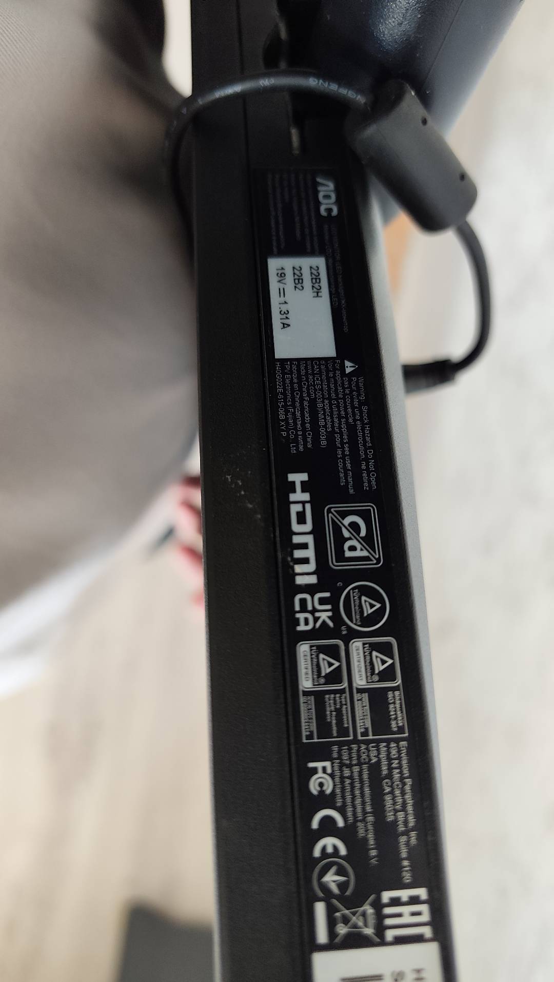 Монитор AOC 22" - изображение 3