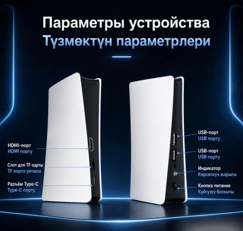 Игровая TV приставка Sony Playstation 1,PSP, Sega Gambr RS5, 128GB - изображение 7